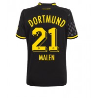 Fotbalové Dres Borussia Dortmund Donyell Malen #21 Dámské Venkovní 2022-23 Krátký Rukáv